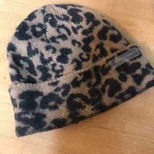 Steve Madden leopard winter hat